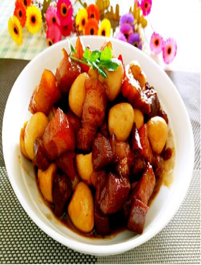 鹌鹑蛋红烧肉