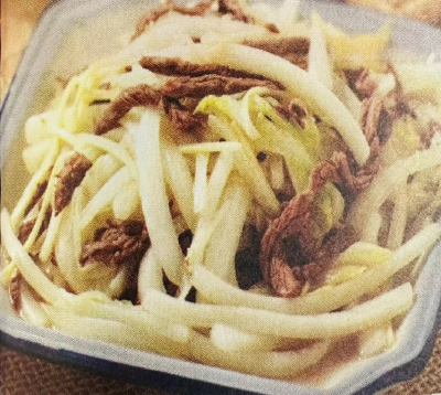 白菜炒牛肉